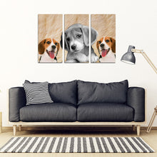 Load image into Gallery viewer, Beagle Dog Print- 5 Piece Framed Canvas- Free Shipping