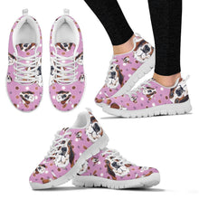 Load image into Gallery viewer, Basset Hound Pattern Print Sneakers For Women- Express Shipping