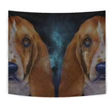 Load image into Gallery viewer, Basset Hound Dog Art Print Tapestry-Free Shipping