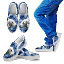 Load image into Gallery viewer, Bedlington Terrier Print Slip Ons For Kids- Express Shipping
