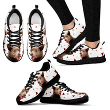 Load image into Gallery viewer, Australian Kelpie Dog Print (White/Black) Running Shoes For Women-Express Shipping