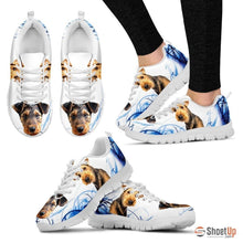 Load image into Gallery viewer, Airedale Terrier Print Sneakers For Women(White)- Free Shipping