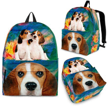 Load image into Gallery viewer, Beagle Dog Print Backpack-Express Shipping