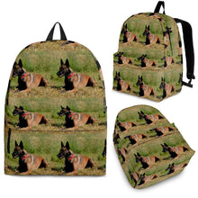 Load image into Gallery viewer, Belgian Malinois Dog Print Backpack-Express Shipping