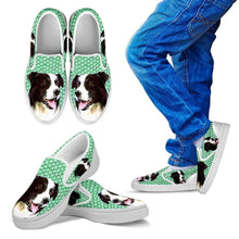 Load image into Gallery viewer, Border Collie Print Slip Ons For Kids-Express Shipping