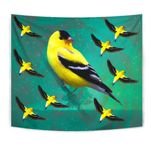 Load image into Gallery viewer, American Goldfinch Bird Print Tapestry-Free Shipping
