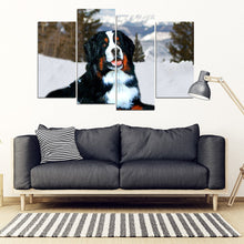 Load image into Gallery viewer, Bernese Mountain Dog Print 5 Piece Framed Canvas- Free Shipping