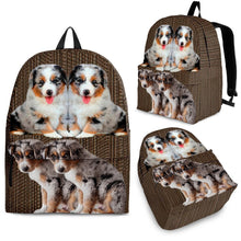 Load image into Gallery viewer, Australian Shepherd Dog Print Backpack-Express Shipping
