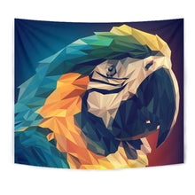 Load image into Gallery viewer, Blue And Yellow Macaw Parrot Vector Art Print Tapestry-Free Shipping