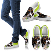 Load image into Gallery viewer, Basset Hound-Dog Slip Ons For Women-Free Shipping