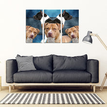 Load image into Gallery viewer, American Staffordshire Terrier Print- Piece Framed Canvas- Free Shipping