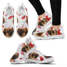 Load image into Gallery viewer, Amazing Tibetan Spaniel Red White Print Running Shoes For Women-Free Shipping-For 24 Hours Only