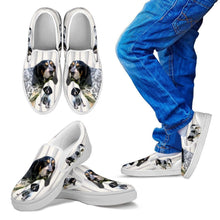 Load image into Gallery viewer, Bluetick Coonhound Print Slip Ons For Kids-Express Shipping