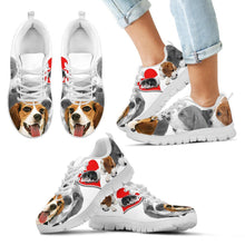 Load image into Gallery viewer, Beagle Dog Print Running Shoes For Kids- Free Shipping