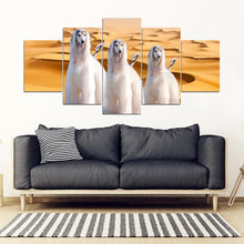 Load image into Gallery viewer, Afghan Hound Print- Piece Framed Canvas- Free Shipping