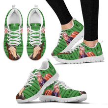 Load image into Gallery viewer, American Quarter Horse Print Christmas Running Shoes For Women- Free Shipping