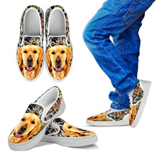 Load image into Gallery viewer, Amazing Golden Retriever  Print Slip Ons For Kids-Express Shipping