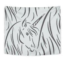 Load image into Gallery viewer, Amazing Sketch Unicorn Print Tapestry-Free Shipping