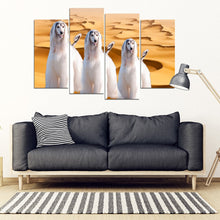 Load image into Gallery viewer, Afghan Hound Print- Piece Framed Canvas- Free Shipping