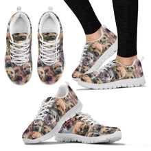Load image into Gallery viewer, Border Terrier Pattern Print Sneakers For Women- Express Shipping