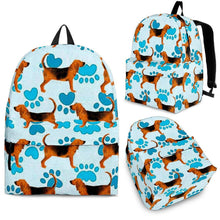 Load image into Gallery viewer, Bloodhound Dog Print Backpack-Express Shipping