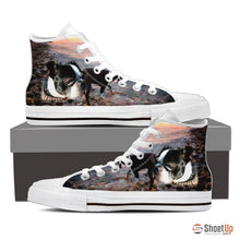 Load image into Gallery viewer, Boston Terrier Dog Print High Top Canvas Shoes For Women- Free Shipping