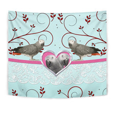 Load image into Gallery viewer, African grey Parrot Print Tapestry-Free Shipping