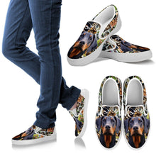 Load image into Gallery viewer, Amazing Doberman Pinscher Dog Print Slip Ons For Women-Express Shipping