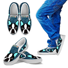 Load image into Gallery viewer, Amazing Boston Terrier Print-Kid's Slip Ons-Free Shipping