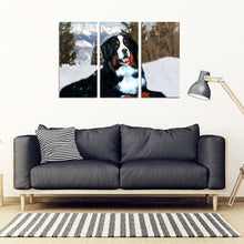 Load image into Gallery viewer, Bernese Mountain Dog Print 5 Piece Framed Canvas- Free Shipping