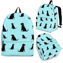 Load image into Gallery viewer, Black Labrador Print BackPack - Express Shipping