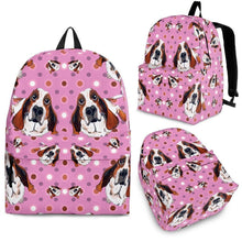 Load image into Gallery viewer, Basset Hound With Puppies Print BackPack - Express Shipping