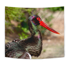 Load image into Gallery viewer, Black Stork Bird Print Tapestry-Free Shipping
