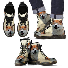 Load image into Gallery viewer, Akita Print Boots For Men-Express Shipping