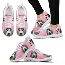 Load image into Gallery viewer, Bearded Collie Water Pink Print Running Shoes For Women-Free Shipping