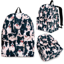 Load image into Gallery viewer, Border Collie Dog Print Backpack-Express Shipping