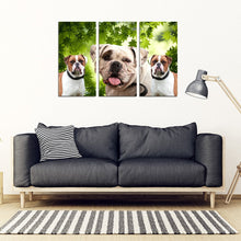 Load image into Gallery viewer, American Bulldog Print- Piece Framed Canvas- Free Shipping