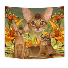 Load image into Gallery viewer, Abyssinian Cat Print Tapestry-Free Shipping