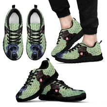 Load image into Gallery viewer, Black Russian Terrier Print- (Black/White) Running Shoes For Men-Express Shipping