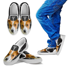 Load image into Gallery viewer, Basenji Print Slip Ons For Kids- Express Shipping