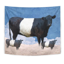 Load image into Gallery viewer, Amazing Belted Galloway Cattle (Cow) Print Tapestry-Free Shipping