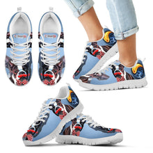 Load image into Gallery viewer, Amazing Boston Terrier Halloween Print Sneakers For Kids- Free Shipping