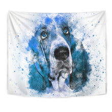 Load image into Gallery viewer, Basset Hound Dog Color Art Print Tapestry-Free Shipping
