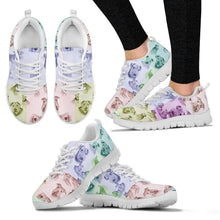 Load image into Gallery viewer, Airedale Terrier Pattern Print Sneakers For Women- Express Shipping