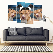 Load image into Gallery viewer, American Staffordshire Terrier Print- Piece Framed Canvas- Free Shipping