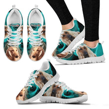 Load image into Gallery viewer, Afghan Hound On Deep Skyblue Print Running Shoes For Women- Free Shipping