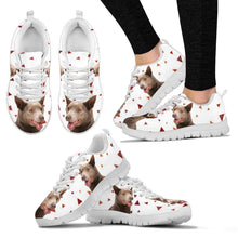 Load image into Gallery viewer, Australian Kelpie Dog Print (White/Black) Running Shoes For Women-Express Shipping