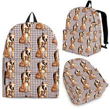 Load image into Gallery viewer, American Staffordshire Terrier Dog Print Backpack-Express Shipping