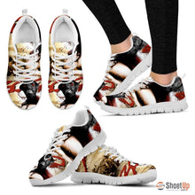 Load image into Gallery viewer, 300 Movie Style Black Labrador Running Sneakers (Women)