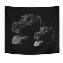 Load image into Gallery viewer, Black Labrador Print Limited Edition Tapestry-Free Shipping